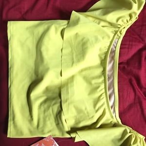 Kortni Jeane Ruffle Top in Burnt Lime